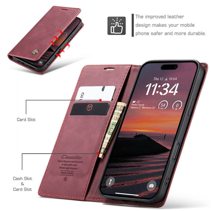 CaseMe iPhone 17 Pro Max Wallet Case