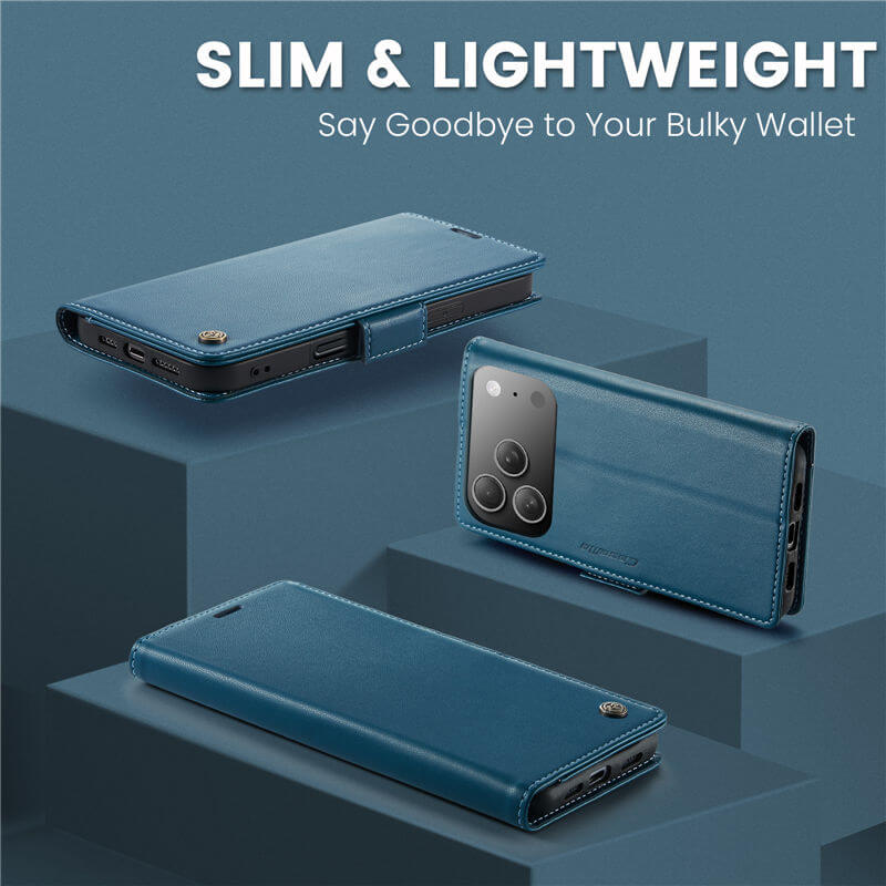 CaseMe iPhone 17 Pro Wallet RFID Blocking Case
