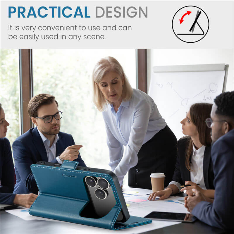 CaseMe iPhone 17 Pro Wallet RFID Blocking Case