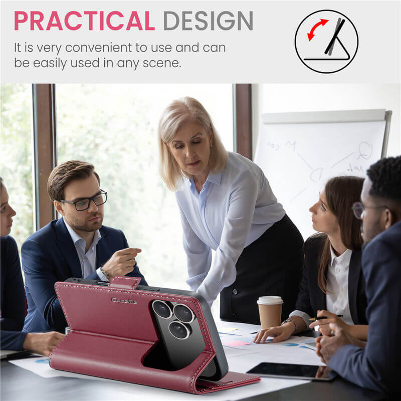 CaseMe iPhone 17 Pro Wallet RFID Blocking Case