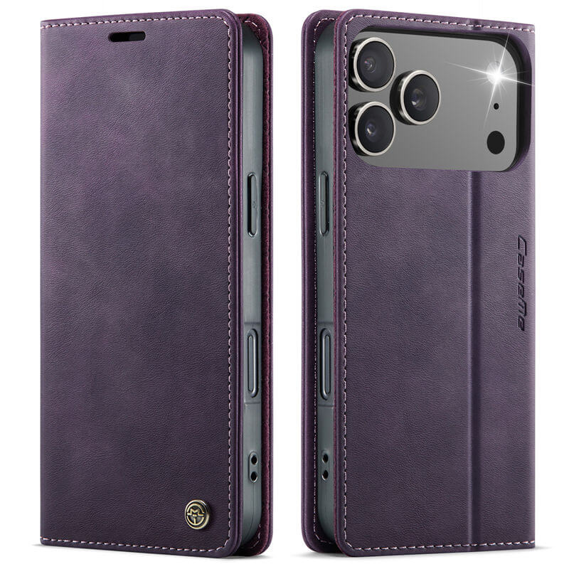 CaseMe iPhone 17 Pro Magnetic Wallet Case with RFID Blocking