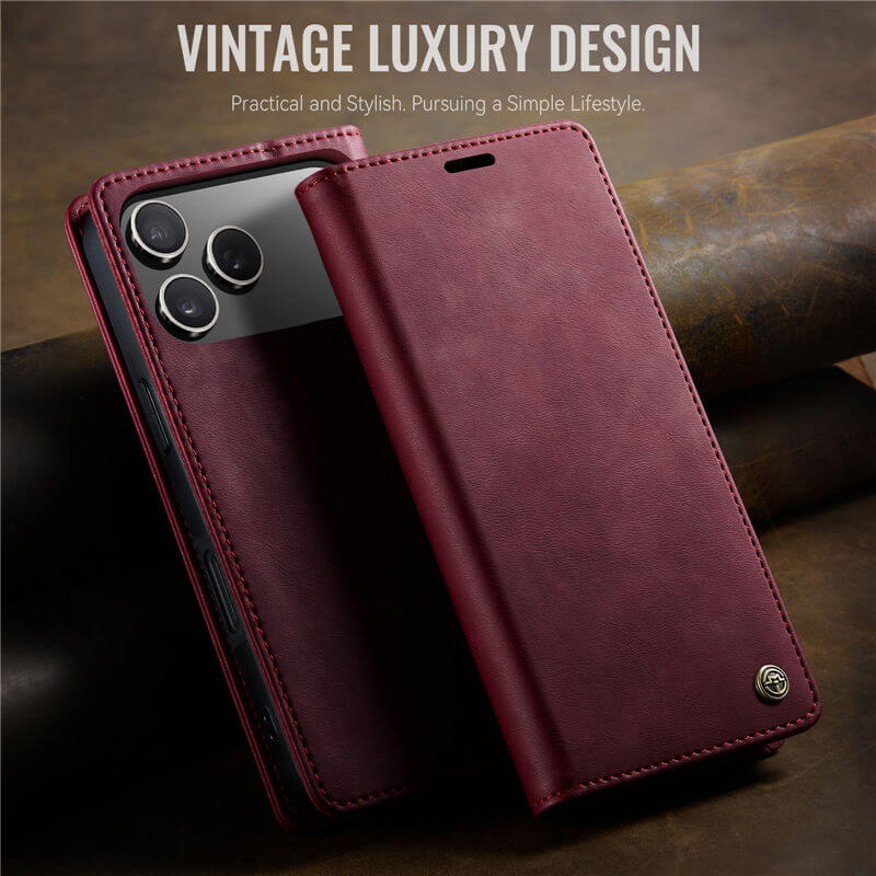 CaseMe iPhone 17 Pro Magnetic Wallet Case with RFID Blocking