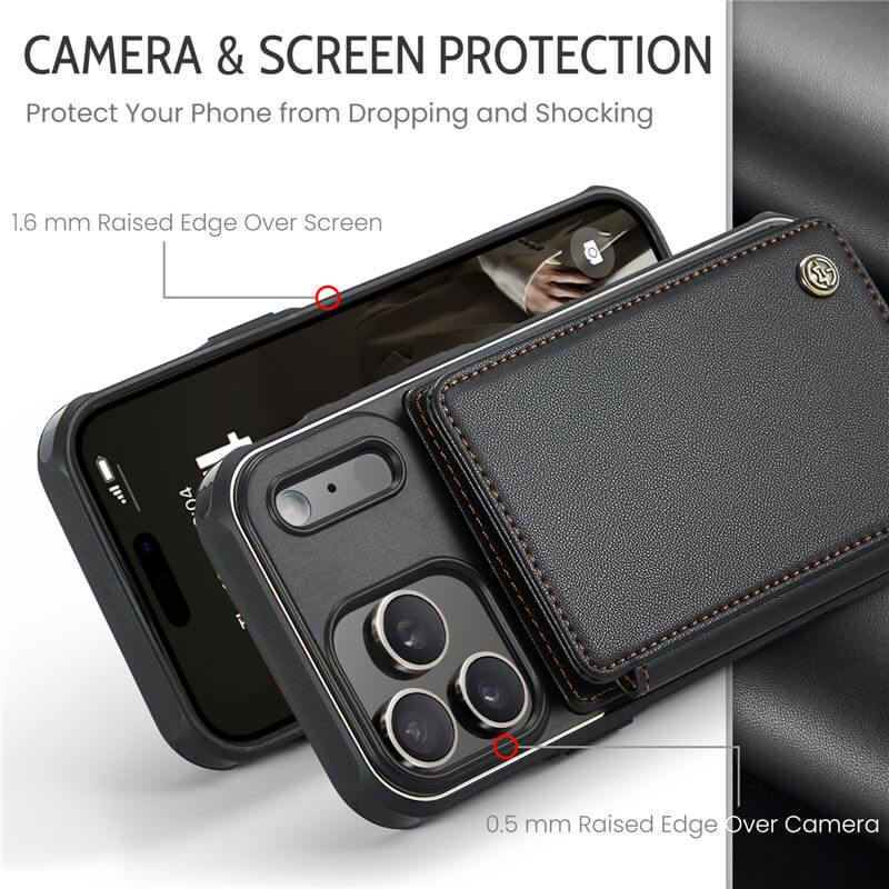 CaseMe iPhone 18 Pro Max RFID Blocking Card Holder Case