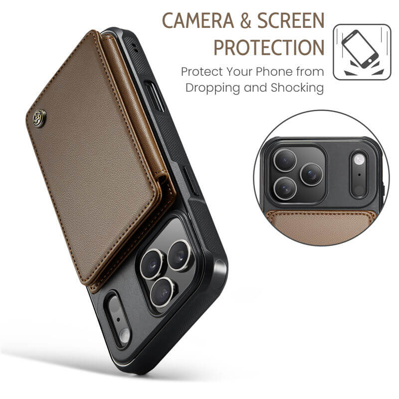 CaseMe iPhone 17 Pro Max RFID Blocking Card Holder Case