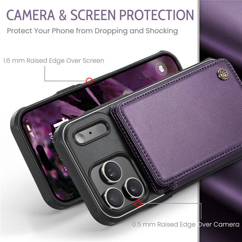 CaseMe iPhone 18 Pro Max RFID Blocking Card Holder Case