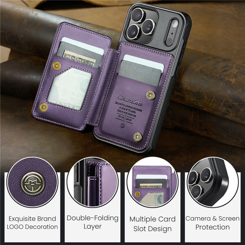 CaseMe iPhone 18 Pro Max RFID Blocking Card Holder Case