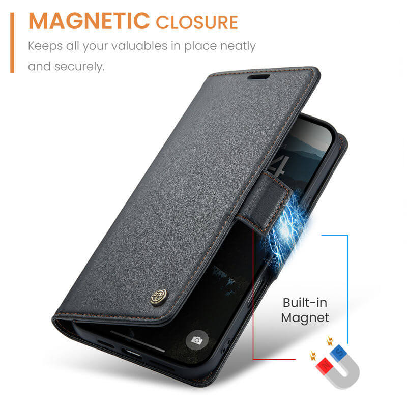CaseMe iPhone 17 Wallet RFID Blocking Case
