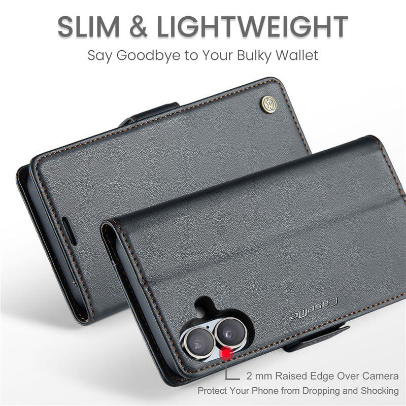 CaseMe iPhone 17 Wallet RFID Blocking Case
