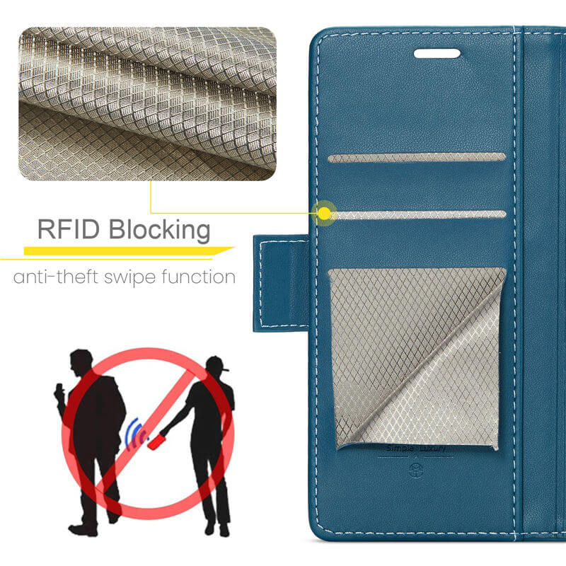 CaseMe iPhone 17 Wallet RFID Blocking Case