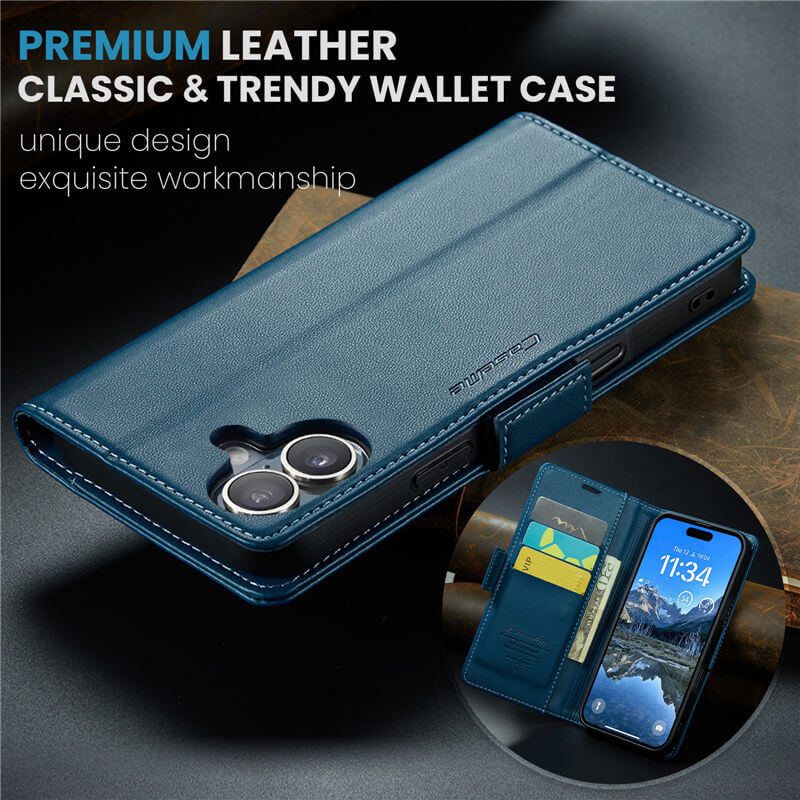 CaseMe iPhone 17 Wallet RFID Blocking Case