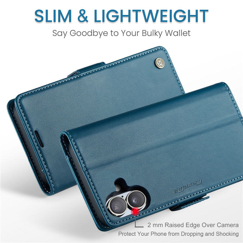 CaseMe iPhone 17 Wallet RFID Blocking Case