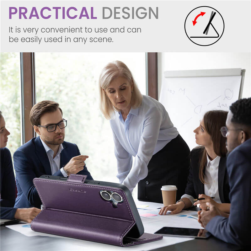 CaseMe iPhone 17 Wallet RFID Blocking Case