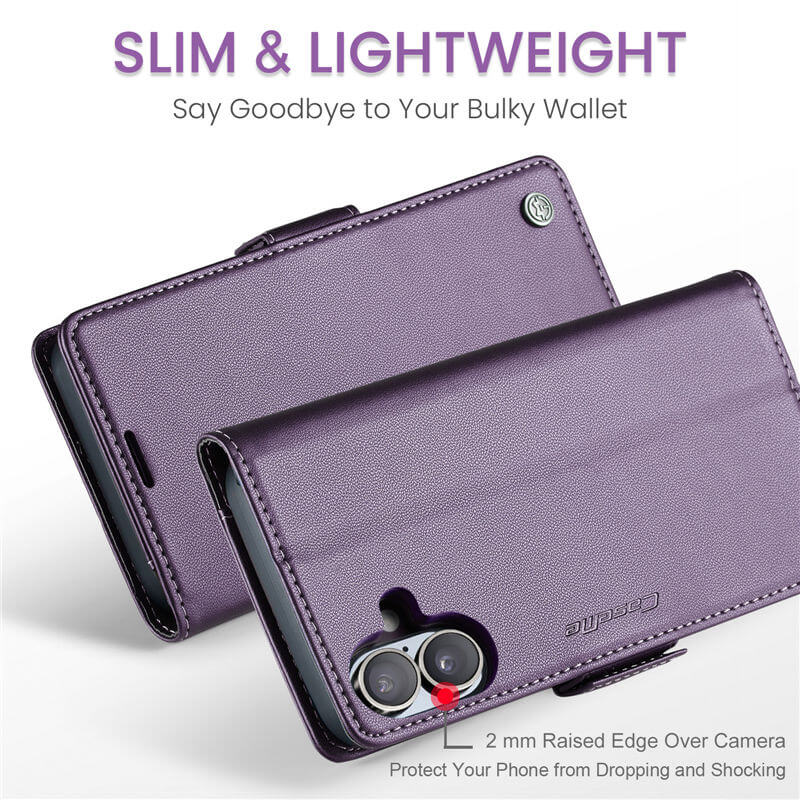 CaseMe iPhone 17 Wallet RFID Blocking Case