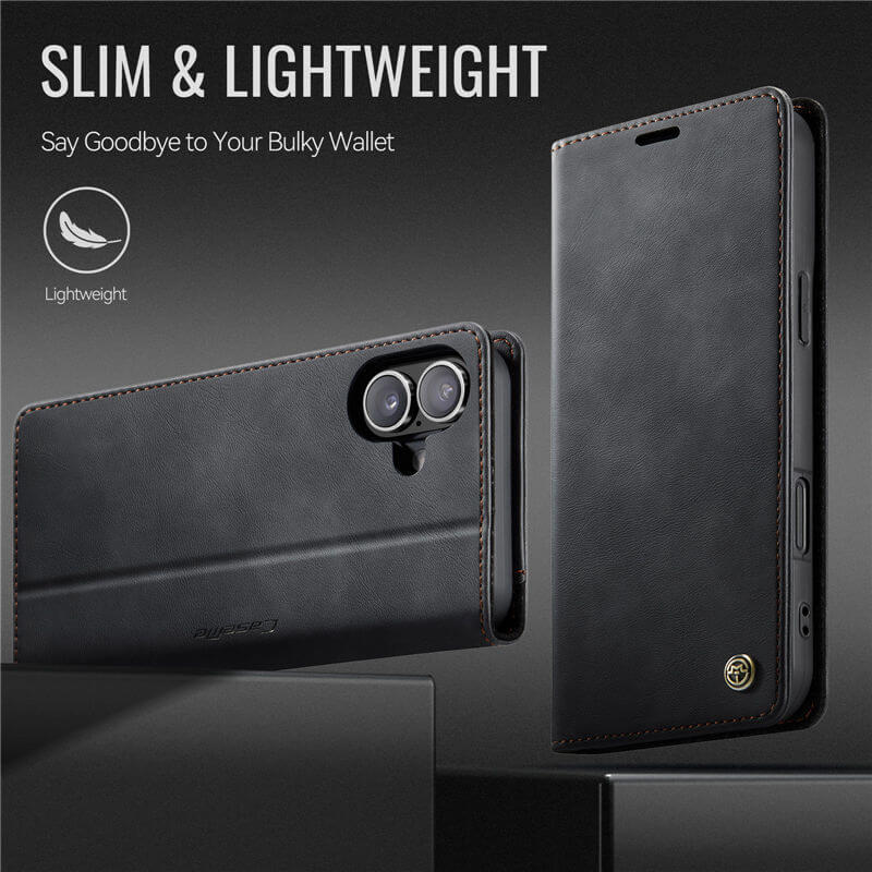 CaseMe iPhone 17 Magnetic Wallet Case with RFID Blocking