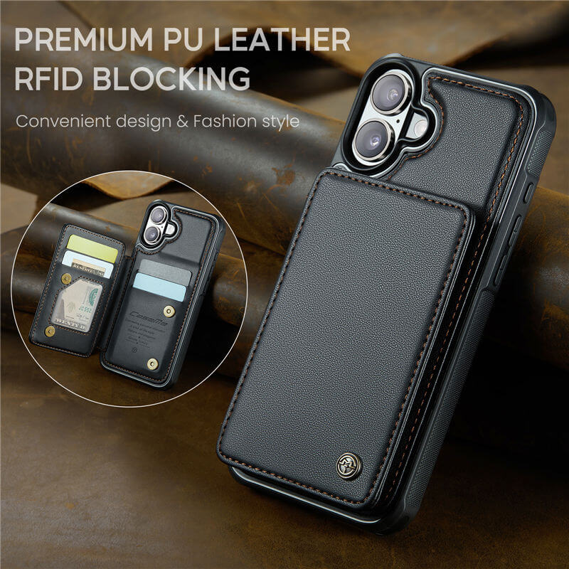 CaseMe iPhone 17 Pro RFID Blocking Card Holder Case