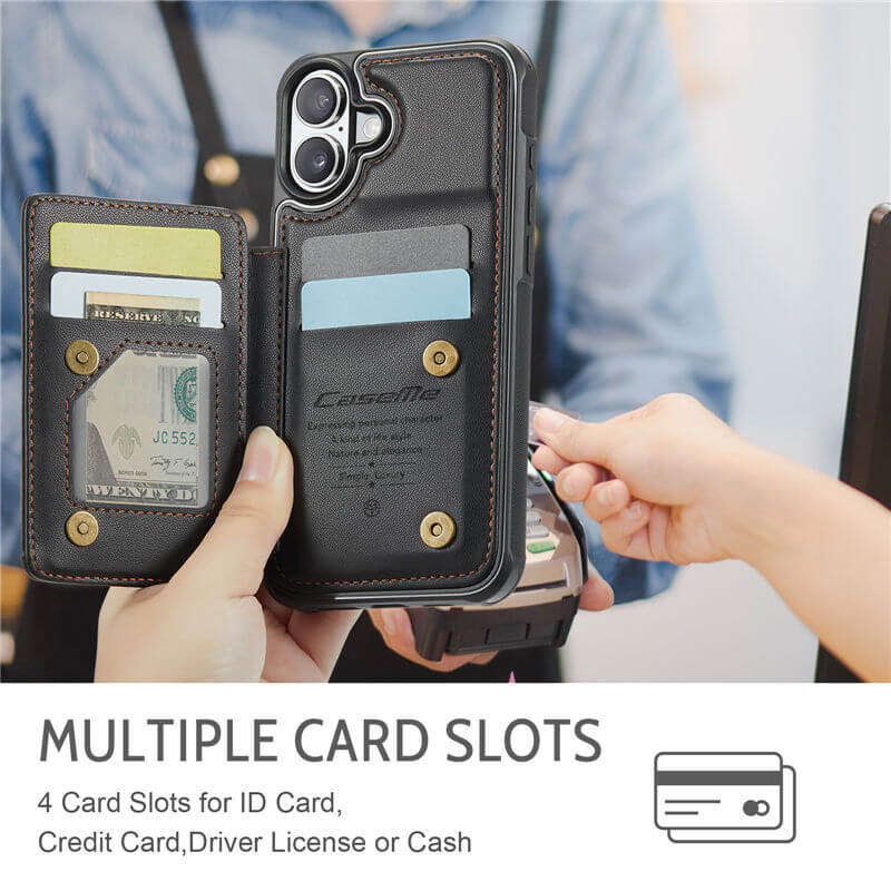 CaseMe iPhone 17 Pro RFID Blocking Card Holder Case