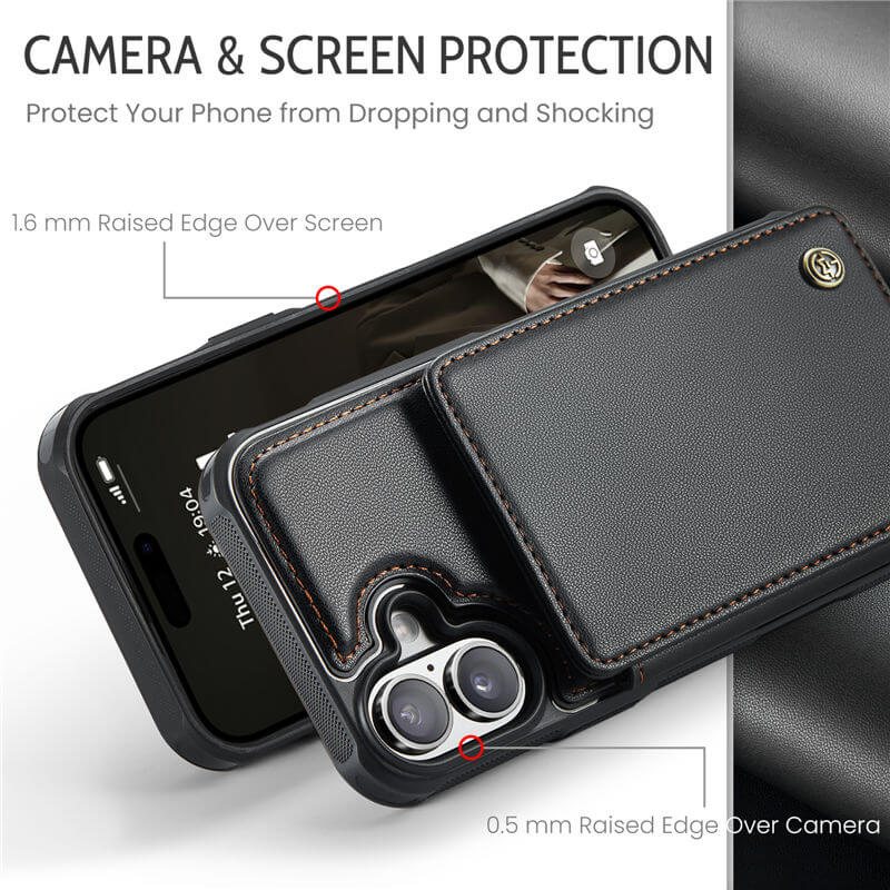 CaseMe iPhone 17 Pro RFID Blocking Card Holder Case
