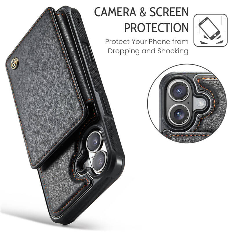 CaseMe iPhone 17 Pro RFID Blocking Card Holder Case