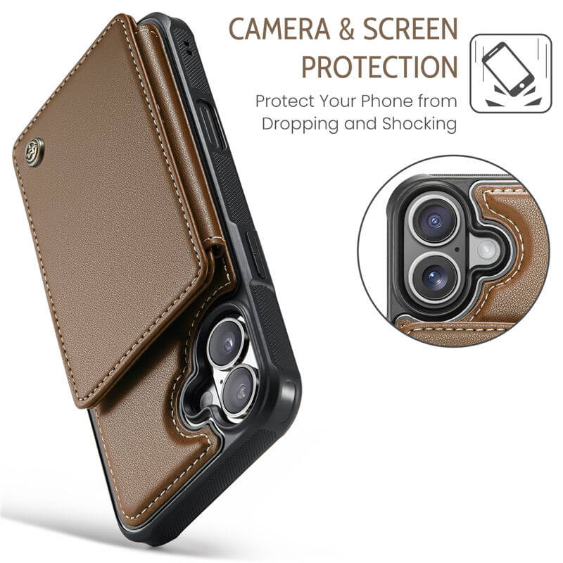 CaseMe iPhone 17 Pro RFID Blocking Card Holder Case