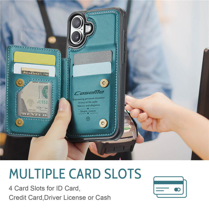 CaseMe iPhone 17 RFID Blocking Card Holder Case