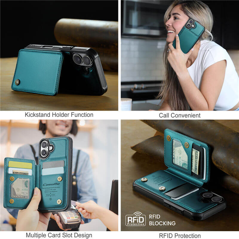 CaseMe iPhone 17 RFID Blocking Card Holder Case