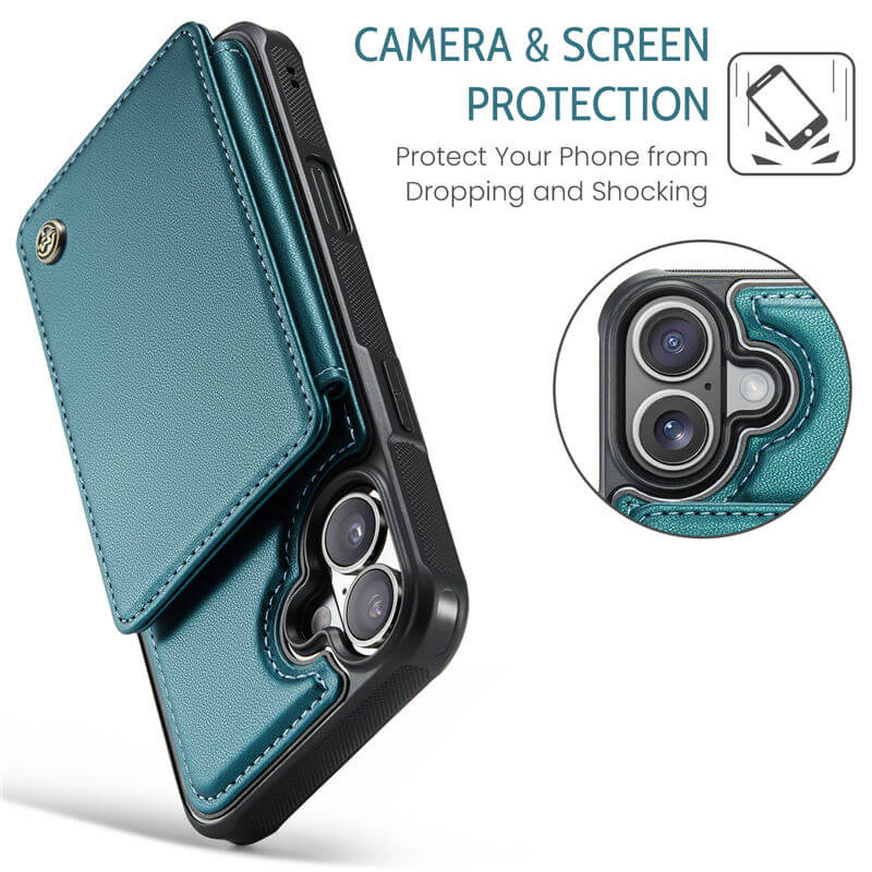 CaseMe iPhone 17 RFID Blocking Card Holder Case