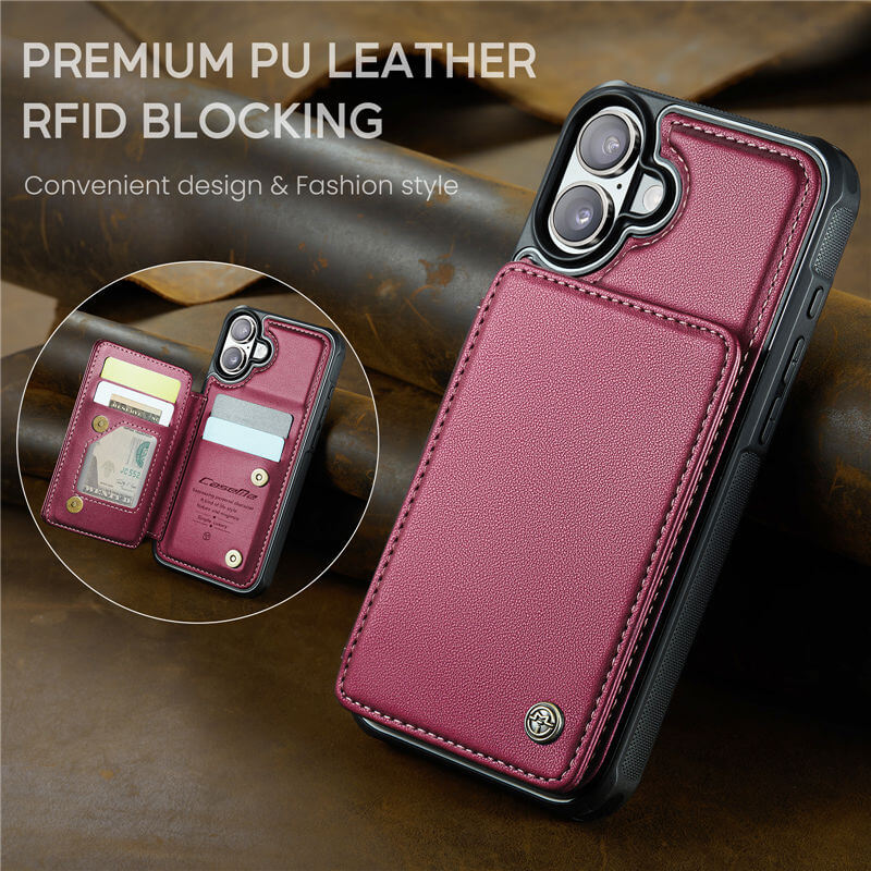 CaseMe iPhone 17 RFID Blocking Card Holder Case