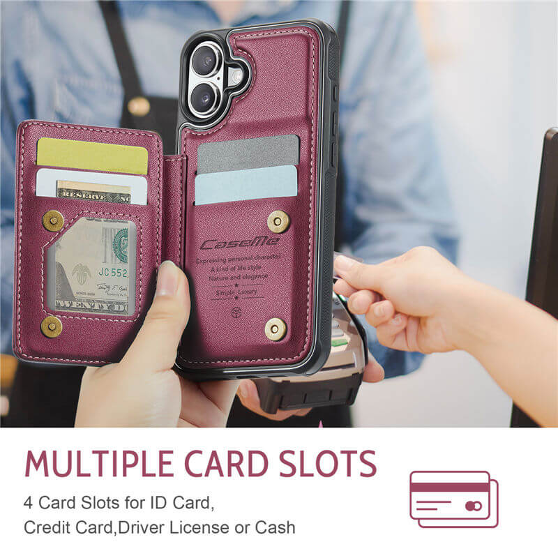 CaseMe iPhone 17 RFID Blocking Card Holder Case