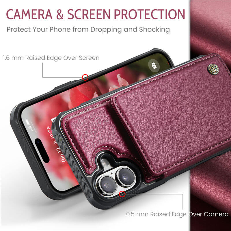 CaseMe iPhone 17 RFID Blocking Card Holder Case
