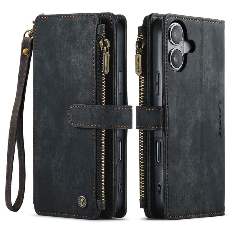 CaseMe iPhone 17 Wallet Case with Wrist Strap