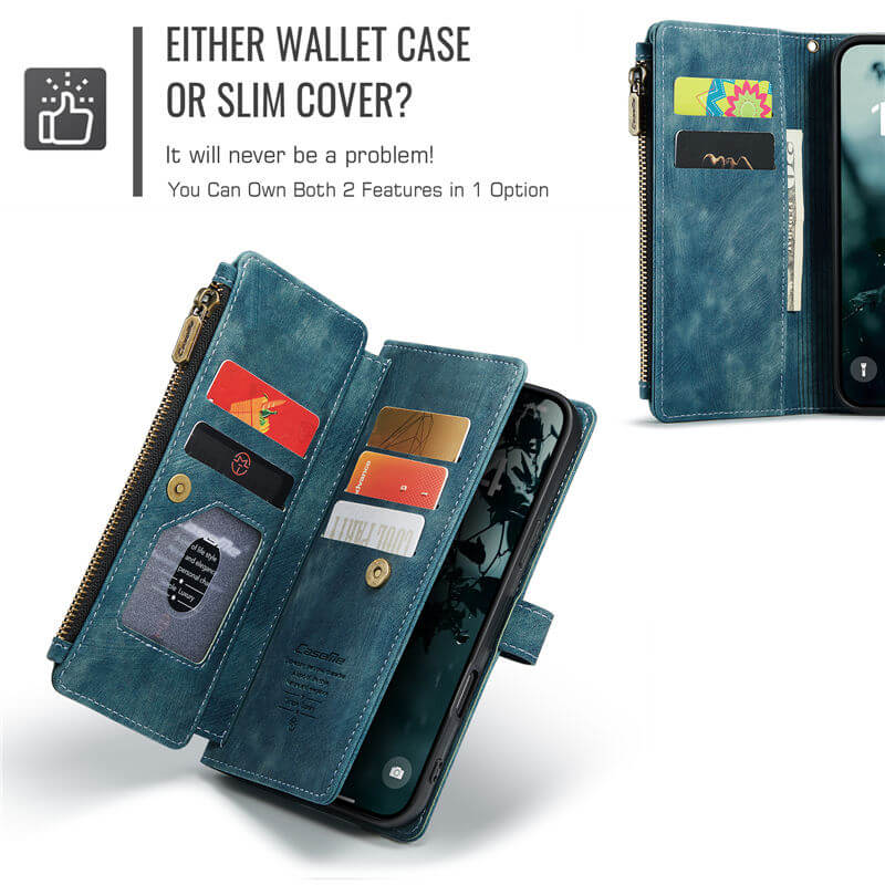 CaseMe iPhone 17 Wallet Case with Wrist Strap