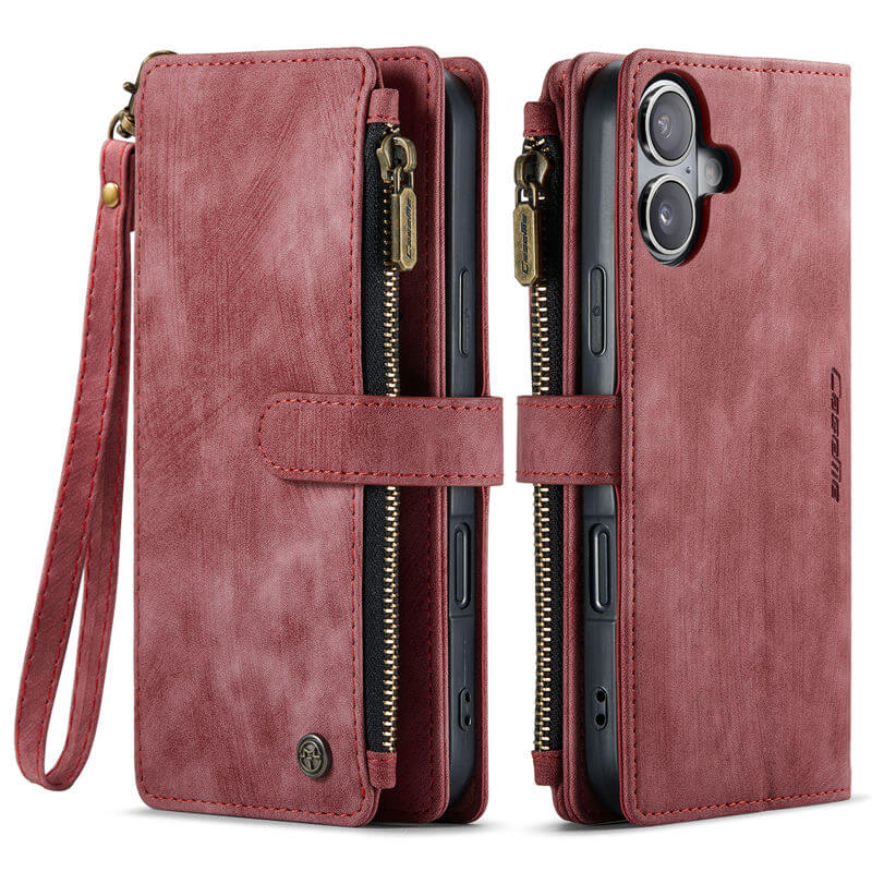 CaseMe iPhone 17 Wallet Case with Wrist Strap