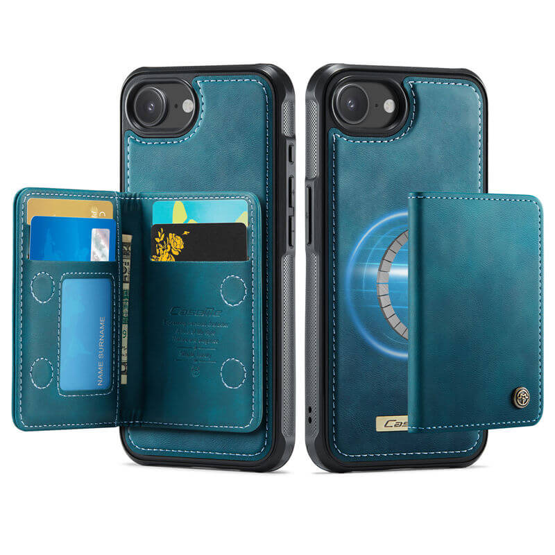 CaseMe iPhone 16e 2-in-1 Detachable Magnetic Wallet Case
