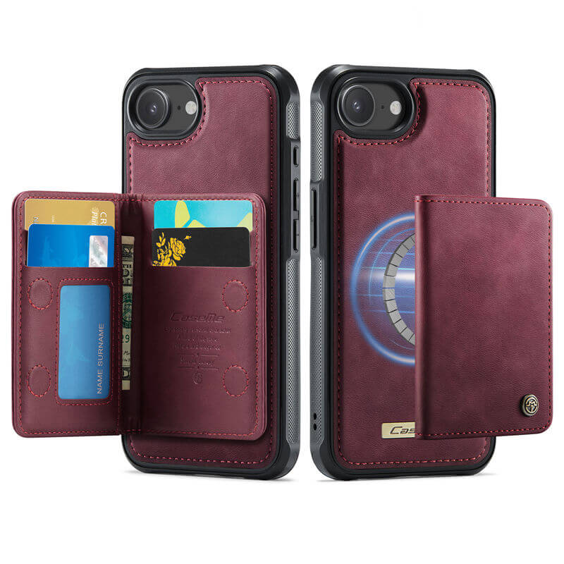 CaseMe iPhone 16e 2-in-1 Detachable Magnetic Wallet Case