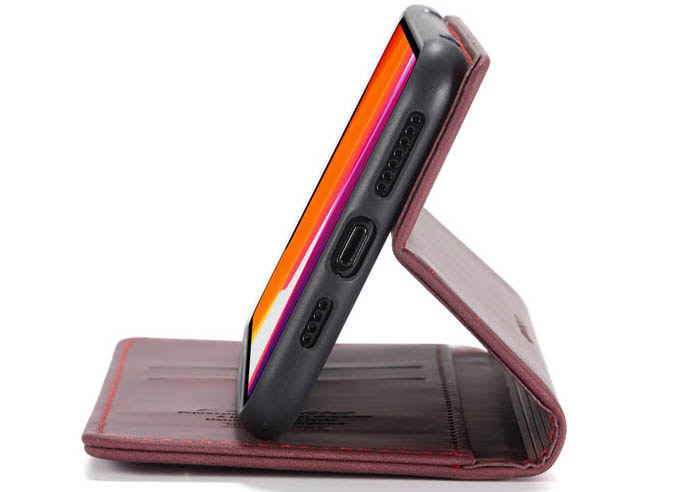 CaseMe iPhone 11 Pro Max Wallet Kickstand Magnetic Flip Leather Case