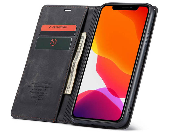 CaseMe iPhone 11 Wallet Kickstand Magnetic Flip Leather Case