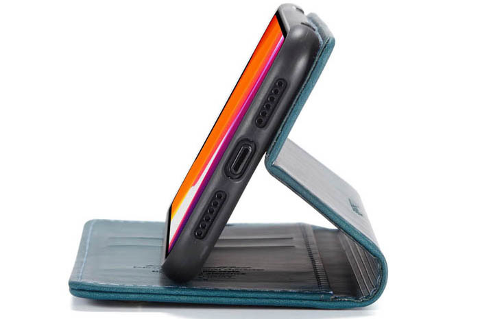 CaseMe iPhone 11 Wallet Kickstand Magnetic Flip Leather Case