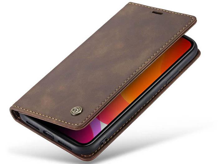 CaseMe iPhone 11 Wallet Kickstand Magnetic Flip Leather Case