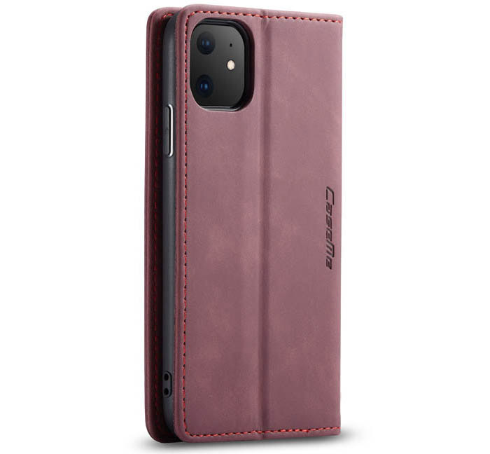 CaseMe iPhone 11 Wallet Kickstand Magnetic Flip Leather Case