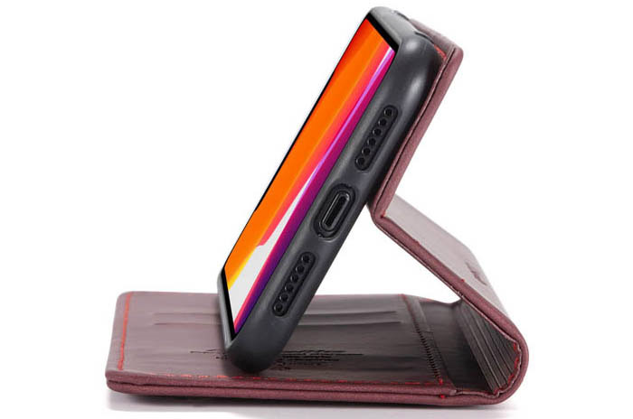 CaseMe iPhone 11 Wallet Kickstand Magnetic Flip Leather Case