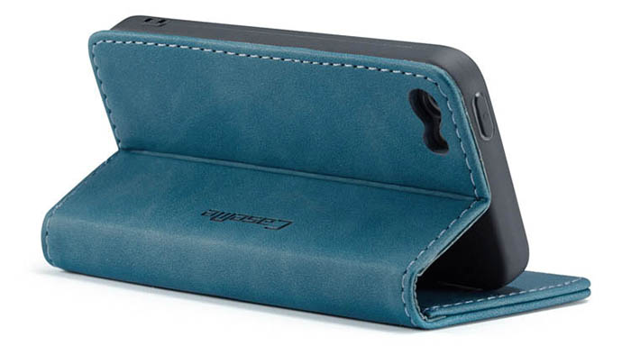 CaseMe iPhone SE/5S Retro Wallet Kickstand Magnetic Flip Leather Case