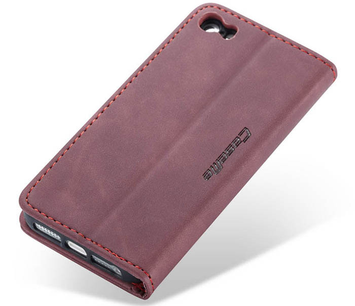 CaseMe iPhone SE/5S Retro Wallet Kickstand Magnetic Flip Leather Case