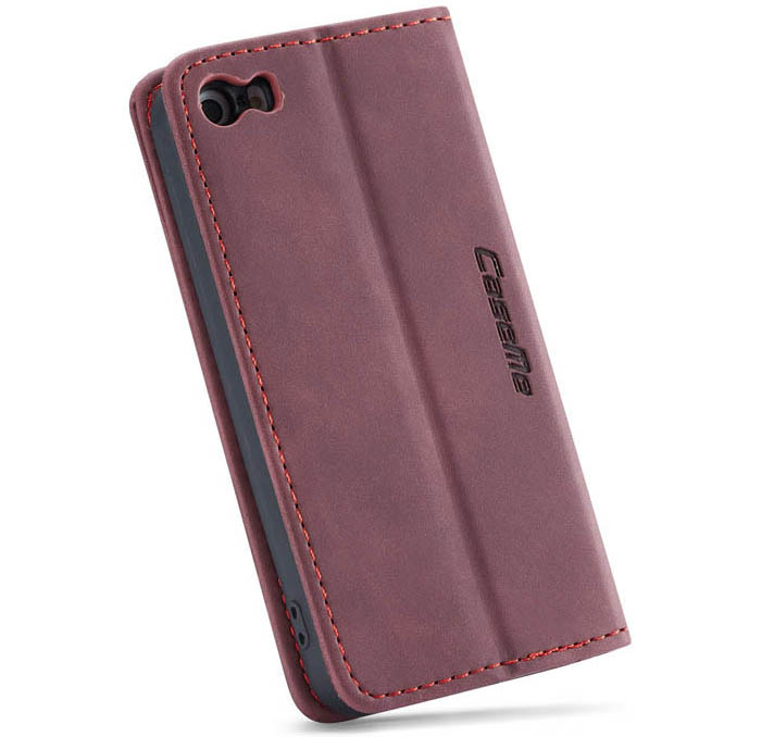 CaseMe iPhone SE/5S Retro Wallet Kickstand Magnetic Flip Leather Case