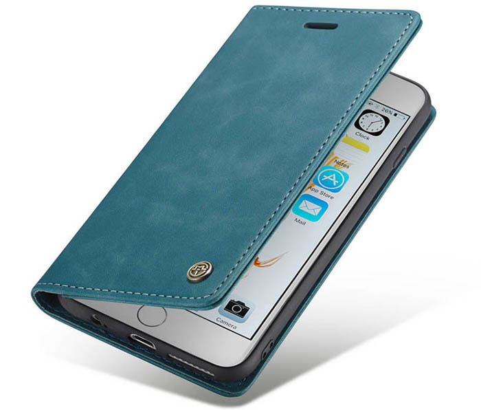 CaseMe iPhone 6 Plus/6s Plus Retro Wallet Kickstand Magnetic Flip Leather Case