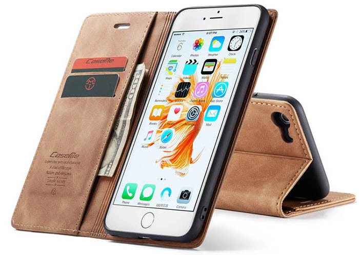 CaseMe iPhone 6 Plus/6s Plus Retro Wallet Kickstand Magnetic Flip Leather Case