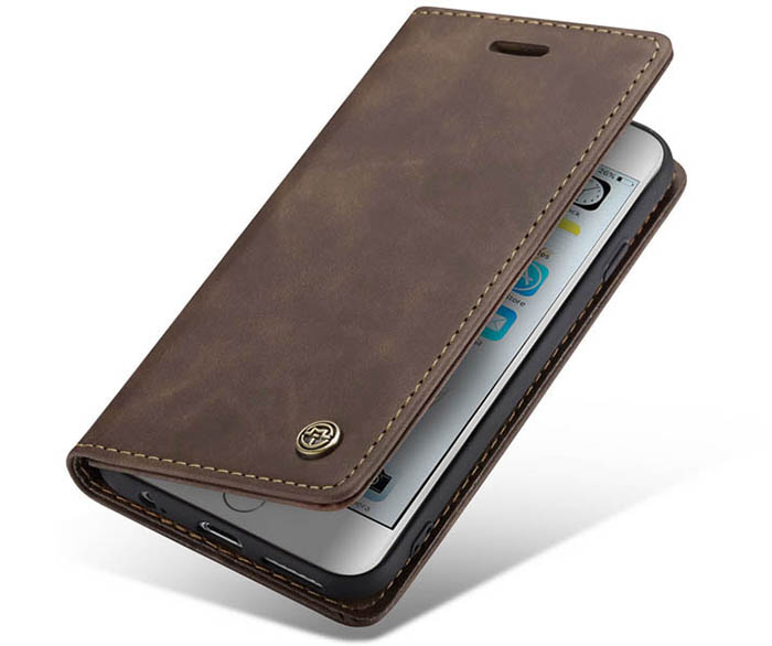 CaseMe iPhone 6 Plus/6s Plus Retro Wallet Kickstand Magnetic Flip Leather Case