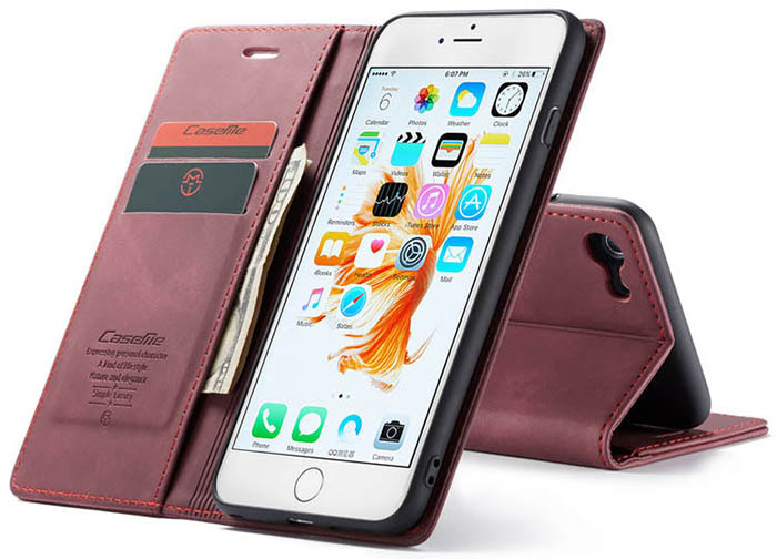 CaseMe iPhone 6 Plus/6s Plus Retro Wallet Kickstand Magnetic Flip Leather Case