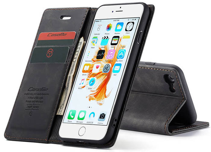 CaseMe iPhone 6/6s Retro Wallet Kickstand Magnetic Flip Leather Case