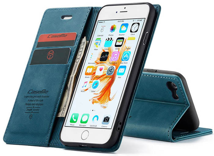 CaseMe iPhone 6/6s Retro Wallet Kickstand Magnetic Flip Leather Case