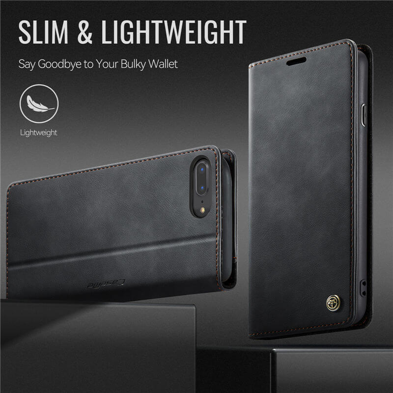 CaseMe iPhone 7 Plus/8 Plus Magnetic Wallet Case with RFID Blocking